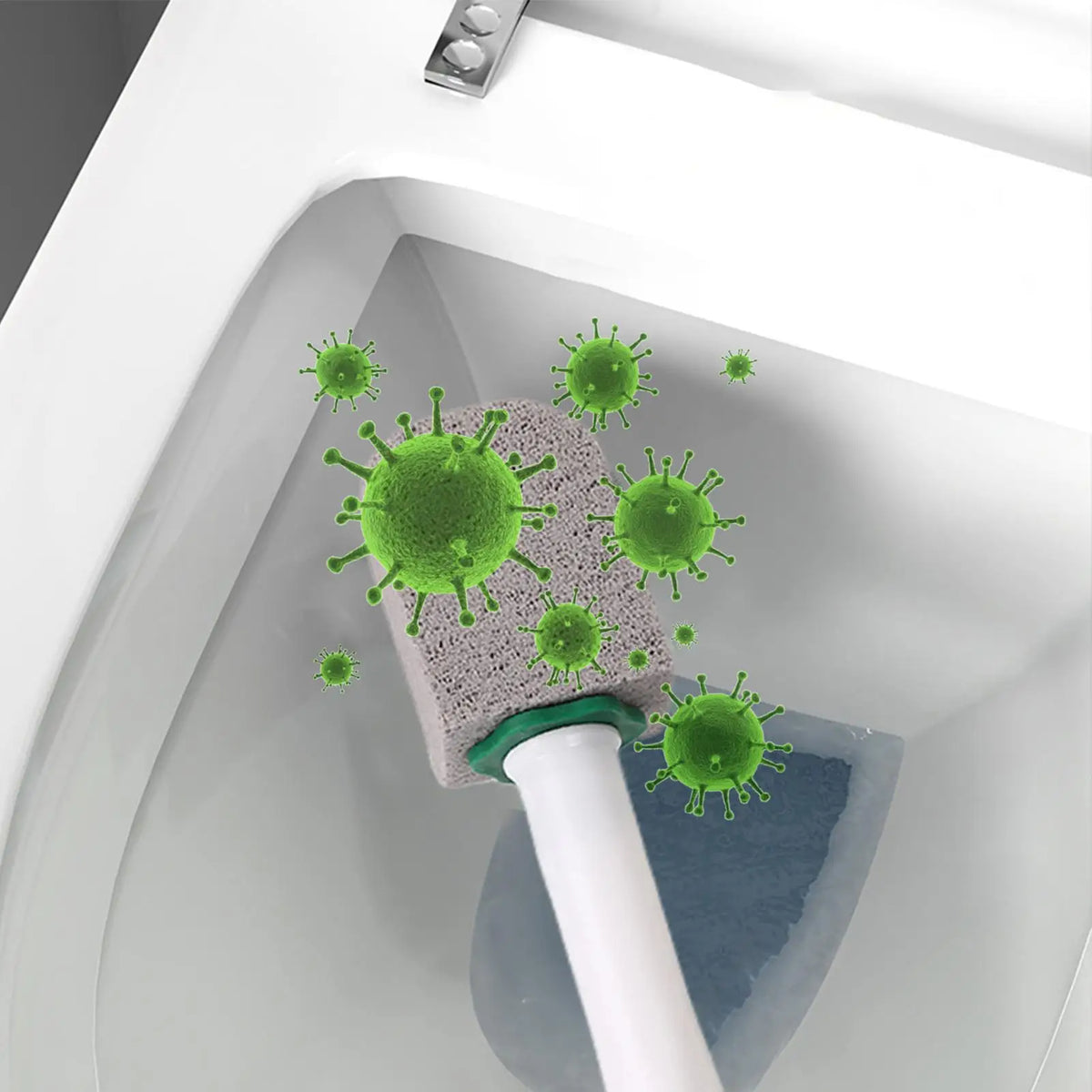Pumice Stone Toilet Cleaning Wand – Long Handle, 5 Heads
