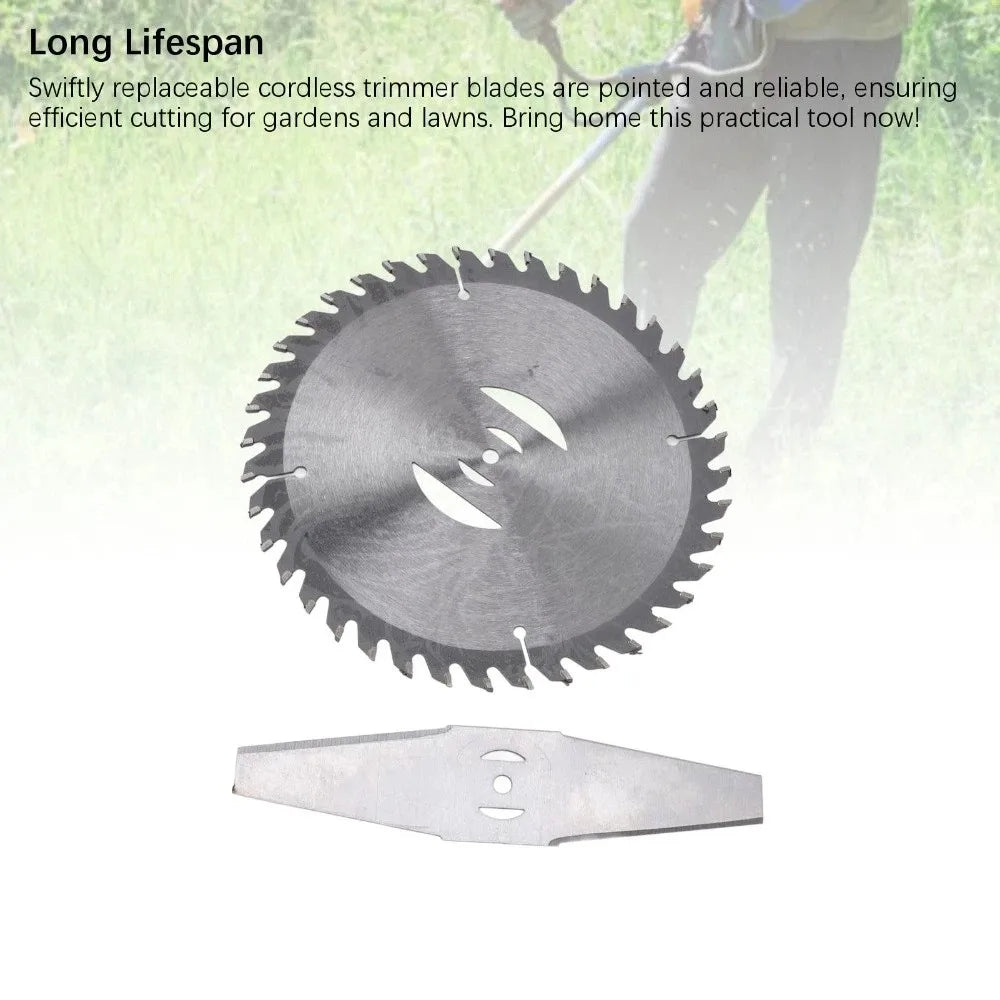 Weed Trimmer Replacement Blades – 8-Piece Alloy Steel Set