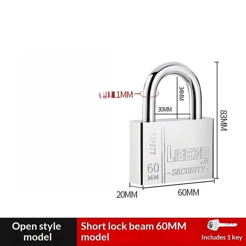 Stainless Steel Keyed Alike Padlock – Cut-Resistant Shackle