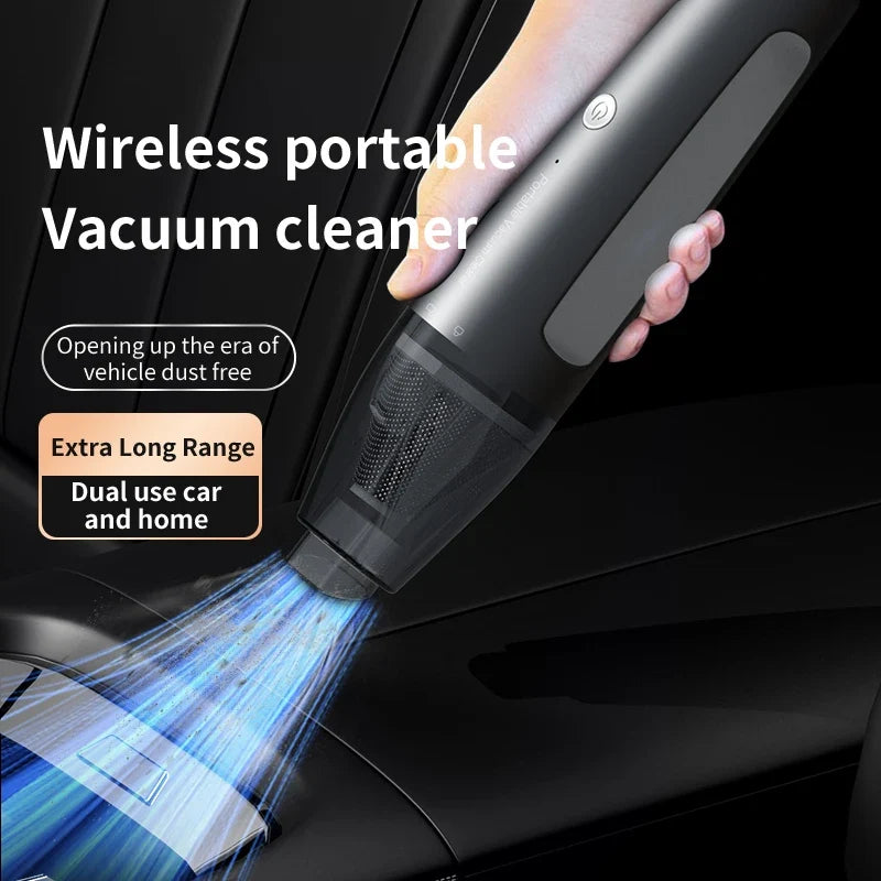 Portable Handheld Vacuum – Type-C Bagless Car & Home Cleaner