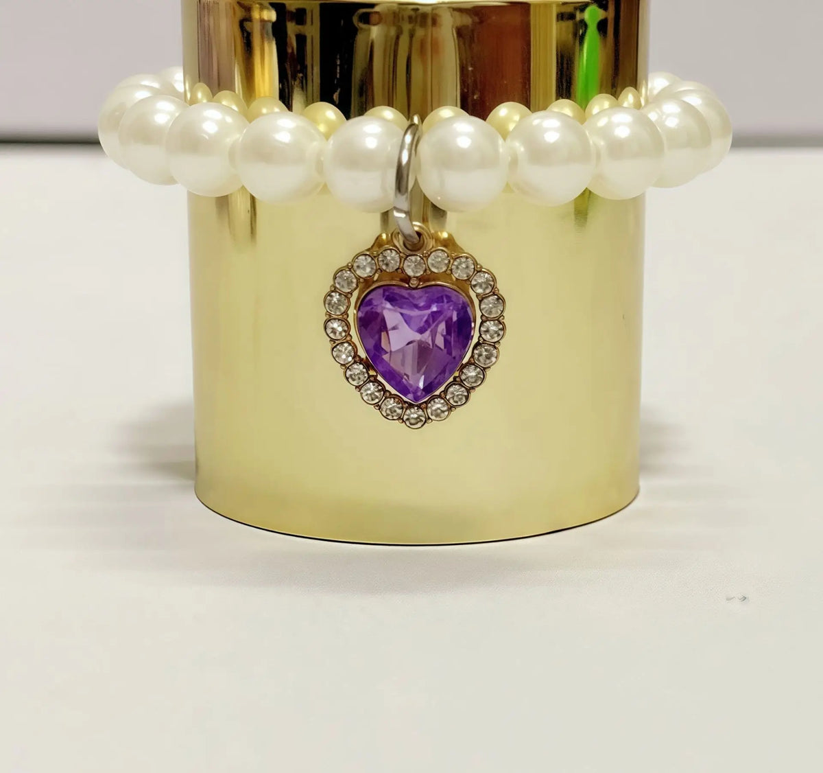 Pearl Gemstone Necklace for Labubu Dolls – 15/17cm Collar
