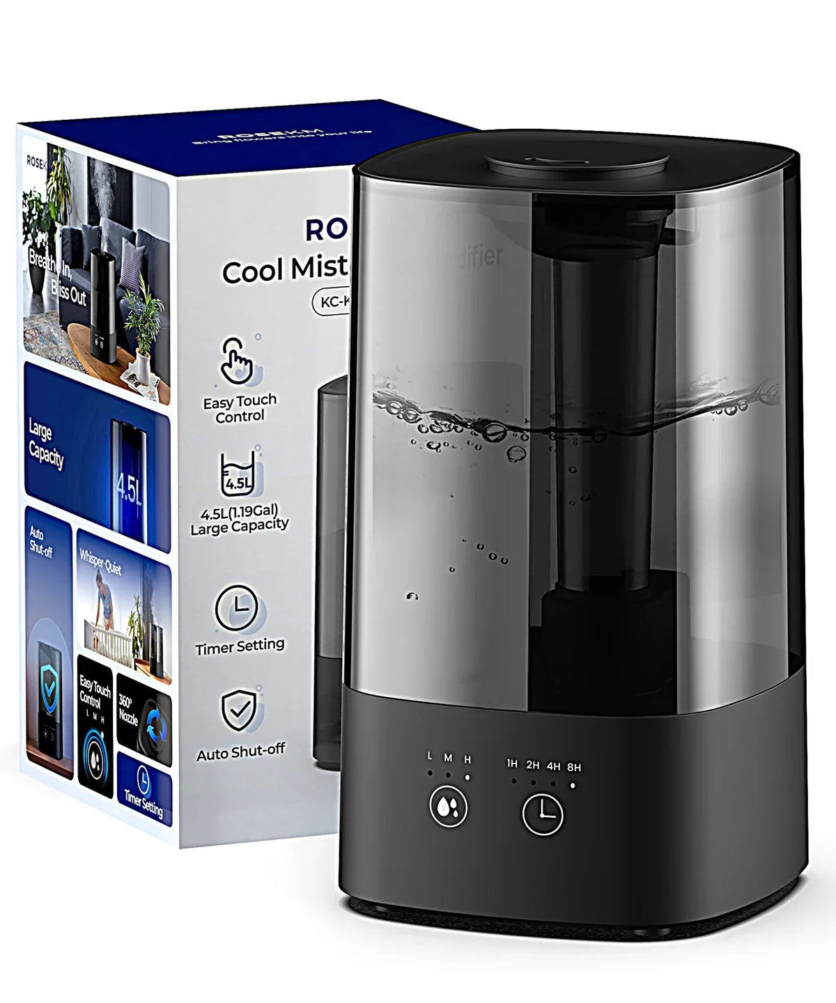 Portable Cool Mist Ultrasonic Humidifier – Home & Hotel