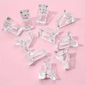10Pcs Gel Nail Extension Builder Clamps Manicure Tool Set