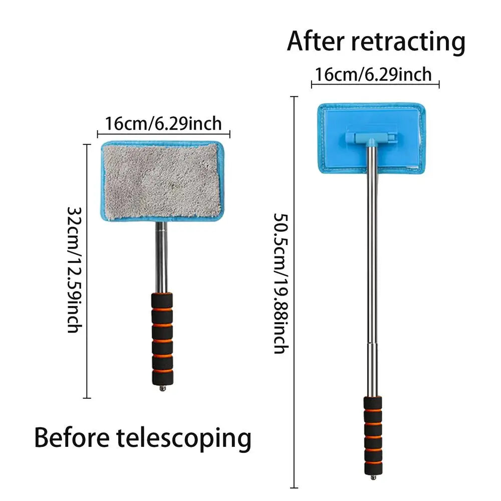Telescopic Car Window Cleaning Brush | Extendable Handle