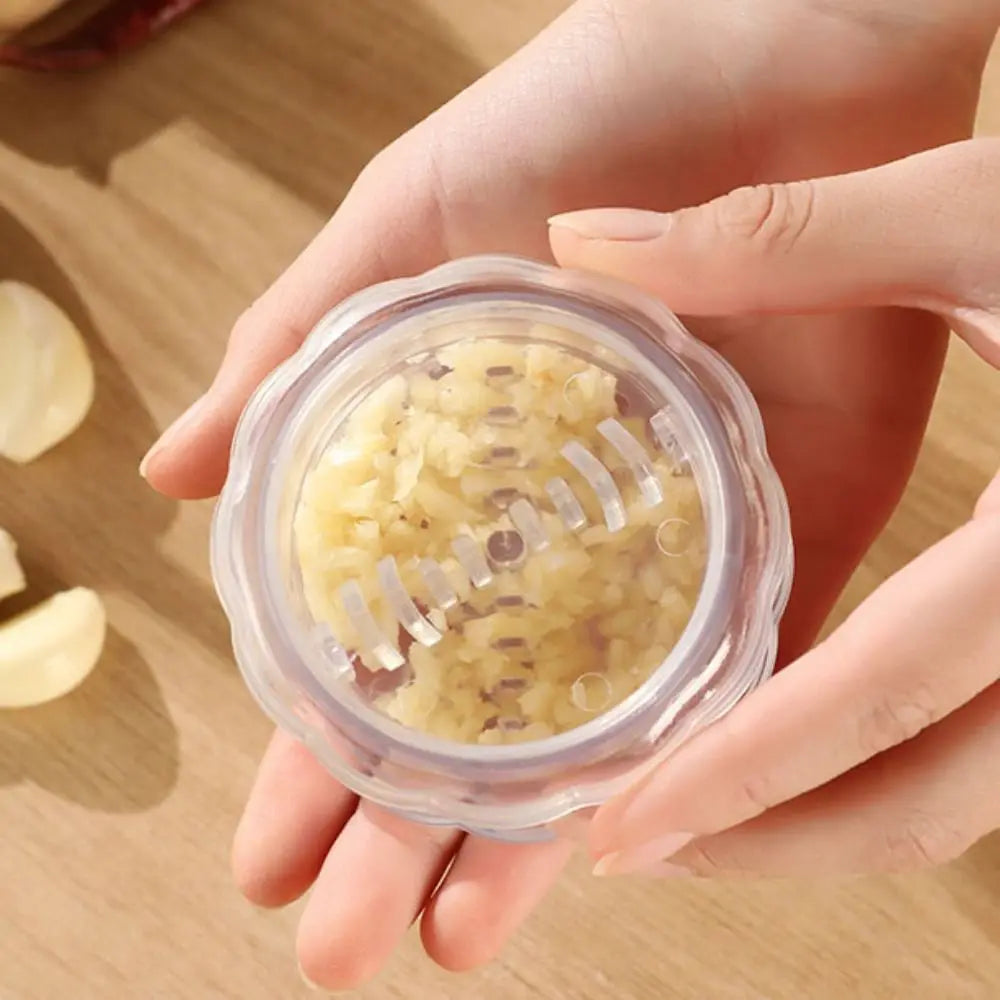 Transparent Garlic Press & Ginger Grater – Manual Kitchen Tool