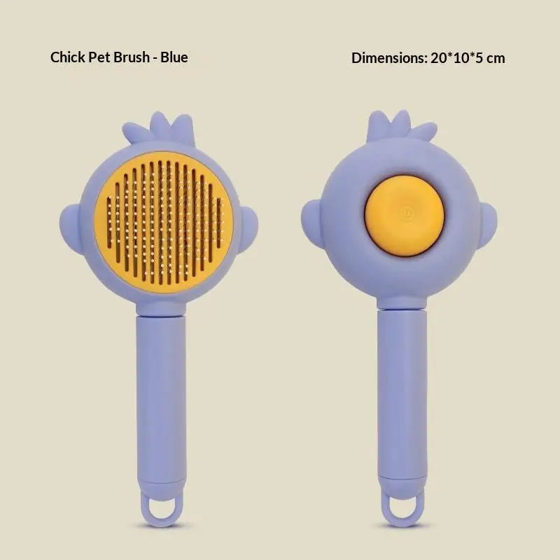 Self-Cleaning Pet Grooming Brush for Dogs & Cats