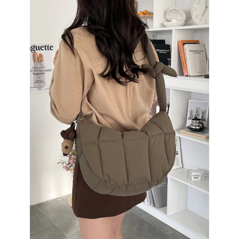 Women's Puffy Cloud Crossbody Bag – Lightweight Shoulder Bag