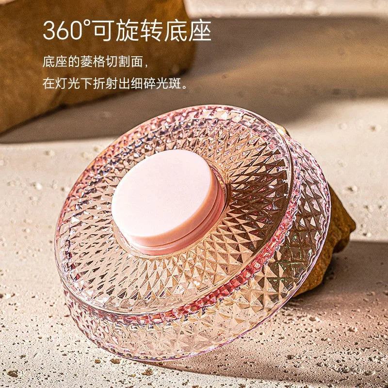 Pink Cherry Blossom Rotating Glass – Beer, Whiskey & Juice