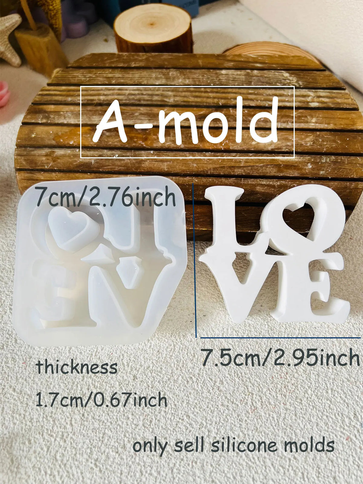 Silicone Round Candle Jar Vase Mold – Resin Plaster Cement DIY