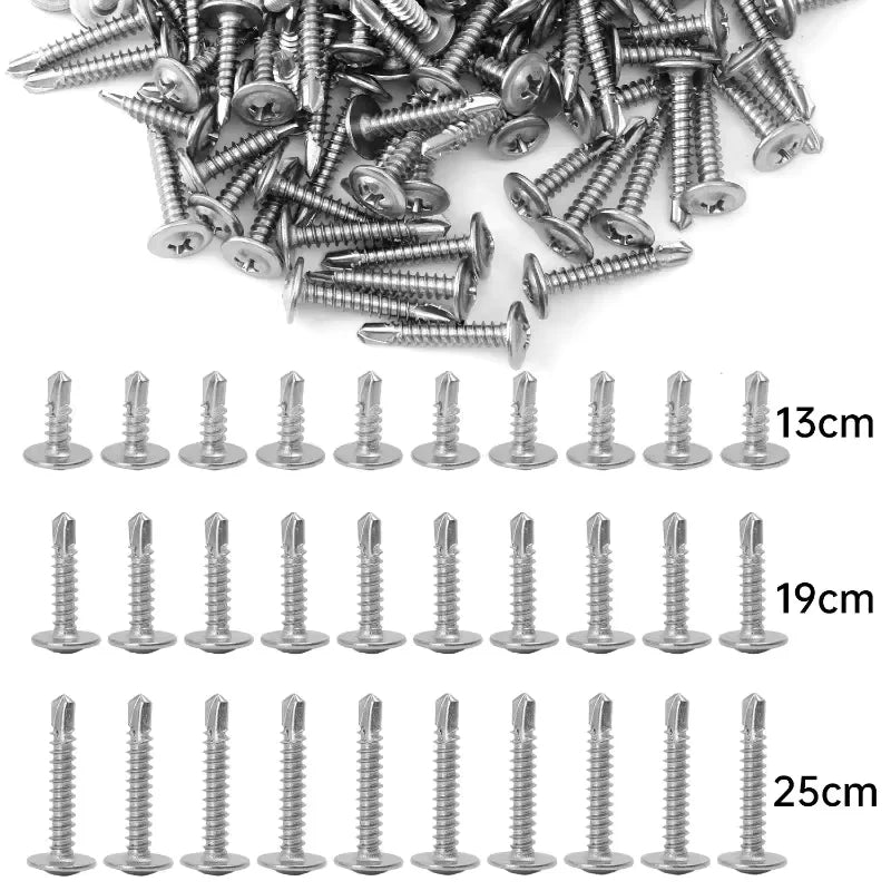 M4.2 Stainless Steel Self-Tapping Screws – 50 or 200 Pack