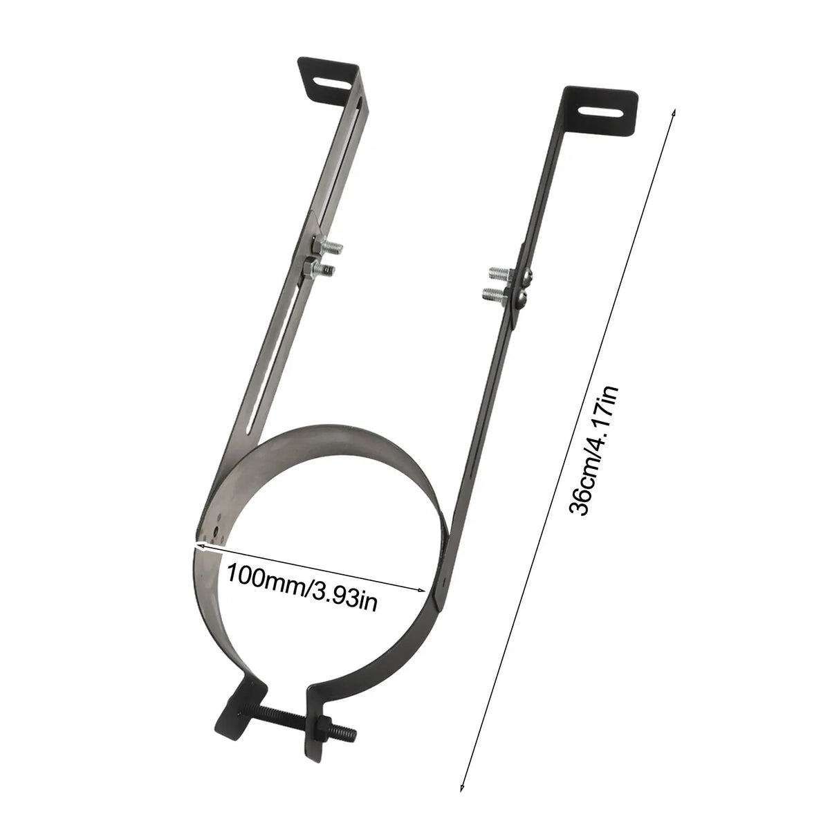 Adjustable Stainless Steel Chimney Pipe Wall Bracket | 150mm