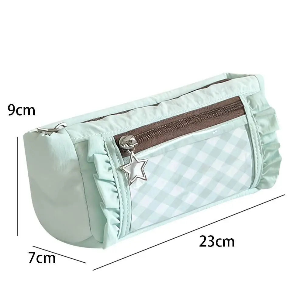 Transparent Window Pencil Case – Large Capacity Pen Bag