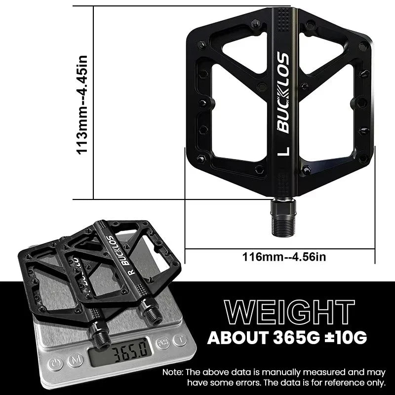 BUCKLOS Ultralight Nylon Flat Bike Pedals | MTB & Road