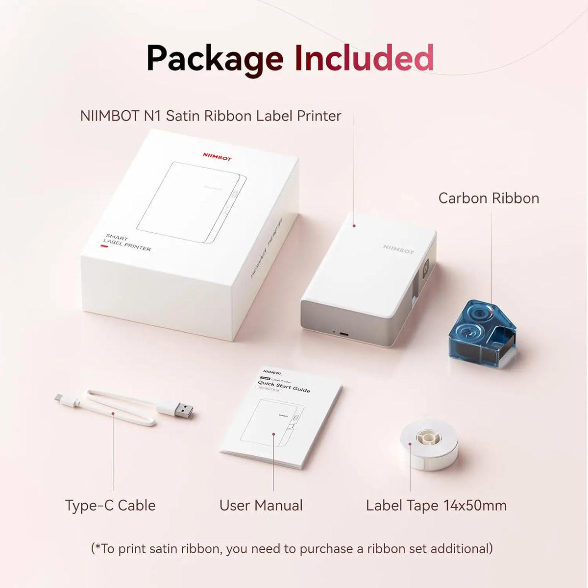 Niimbot N1 Thermal Transfer Label Printer – Bluetooth, 203dpi