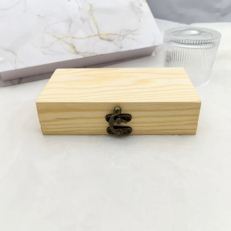 Classic Vintage Wooden Jewelry Box – Small Gift Box