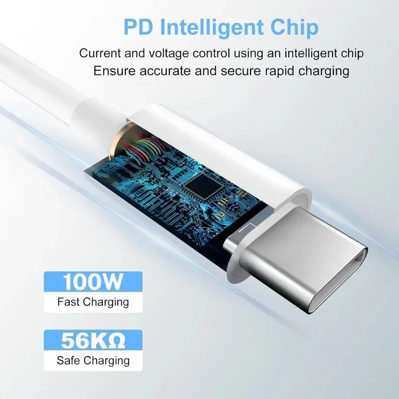 100W USB-C to USB-C Fast Charging Cable | 1M 1.5M 2M