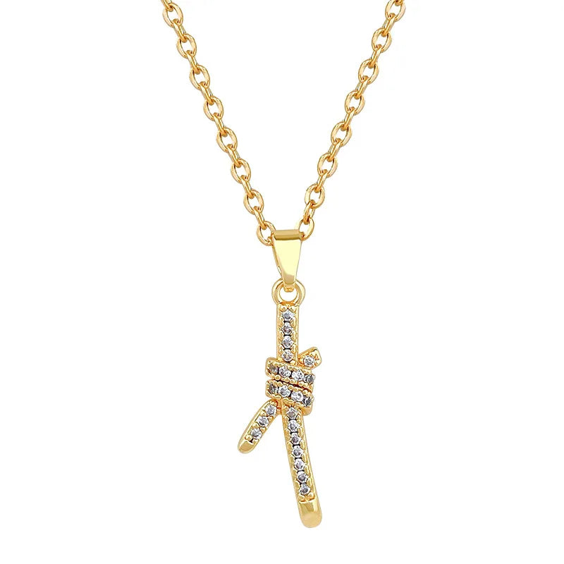 Women's Gold-Plated Stainless Steel Pendant Clavicle Necklace