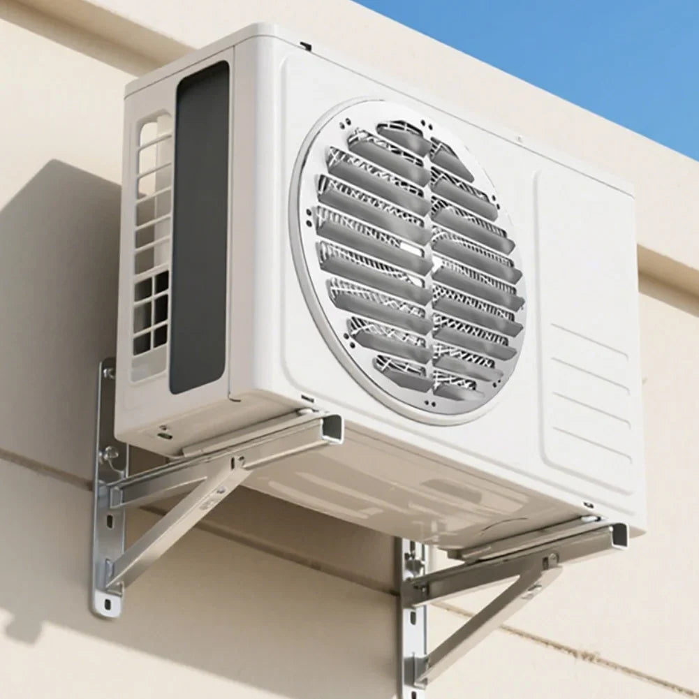 Stainless Steel AC Air Guide Plate – No Drill Outdoor Unit
