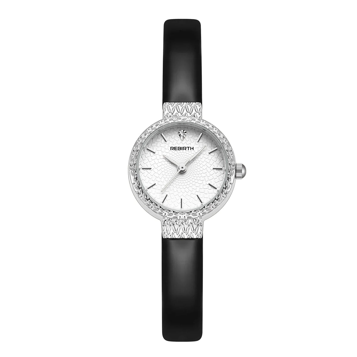Roman Scale Quartz Watch – Leather Band, Water Resistant