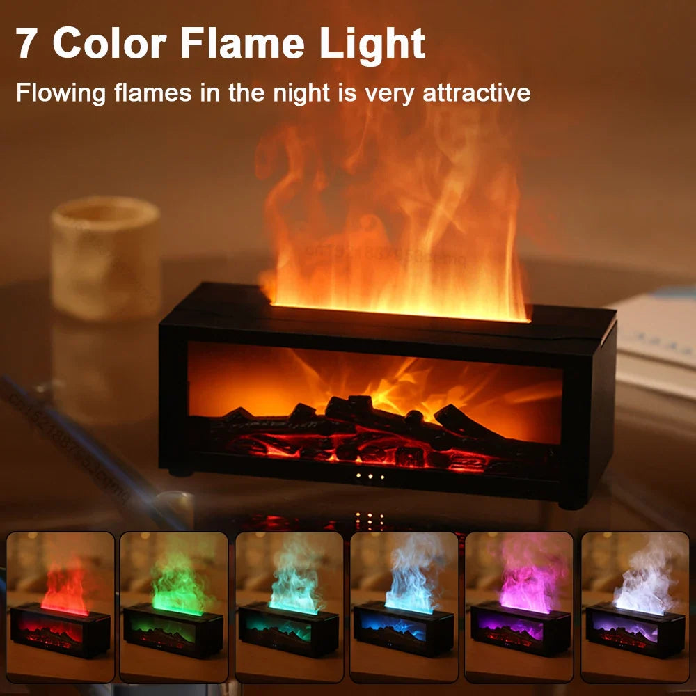 Flame Essential Oil Diffuser & Humidifier | RGB Light