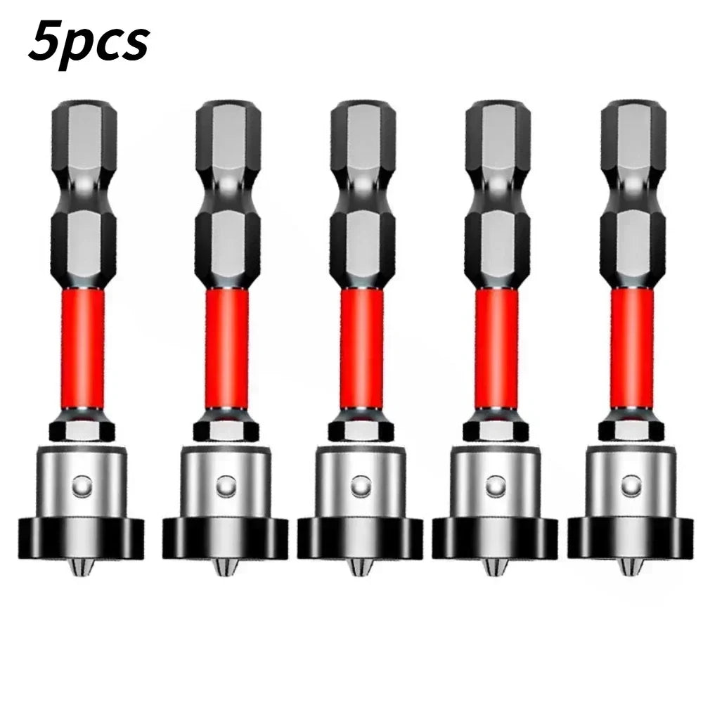 Magnetic Drywall Screw Setter Bit S2 Depth Stop – 1/2/3/5 Pack