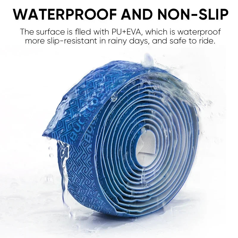BUCKLOS Road Bike Handlebar Tape Non-Slip PU EVA Bar Wrap