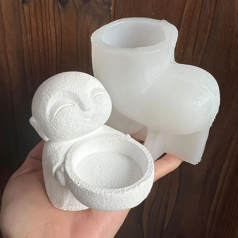 Zen Monk Meditation Silicone Mold – Candle Resin DIY Craft