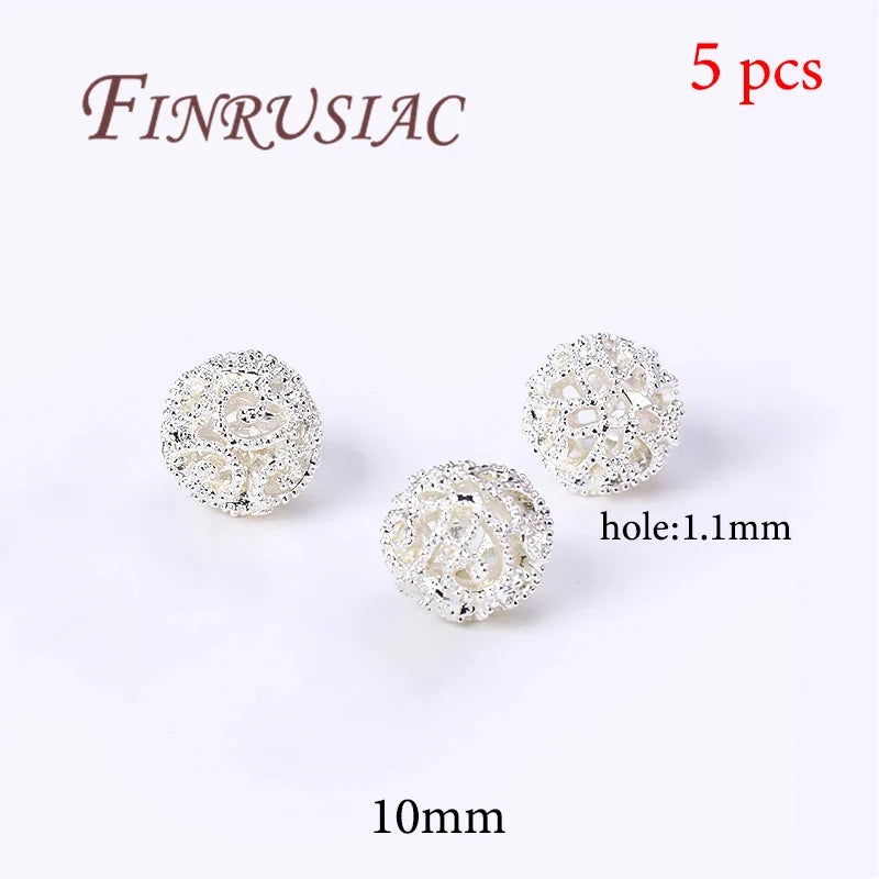 Gold Plated Brass Spacer Beads – DIY Jewelry Findings 6mm×8mm