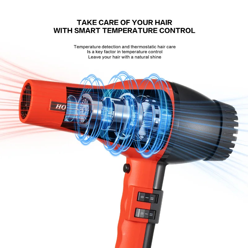 Salon Professional 2500W AC Motor Hair Dryer | Hot & Cold