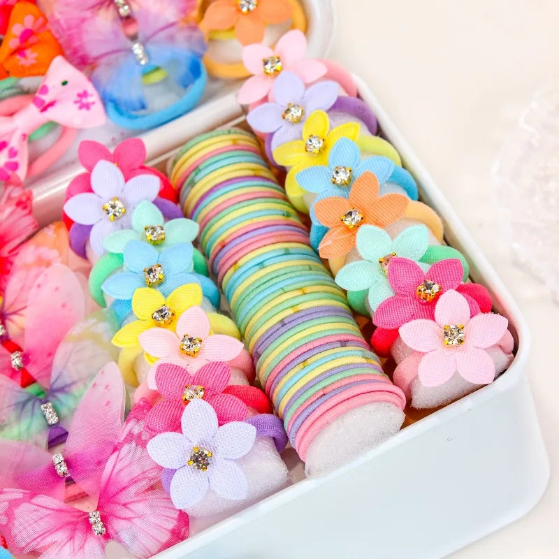 Girls Bow Hair Accessories Set – Colorful Princess Gift