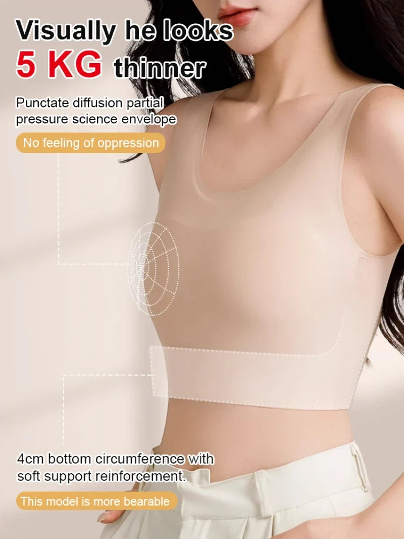 Women's Wire-Free Push-Up Bra – Wide Strap & Removable Pads
