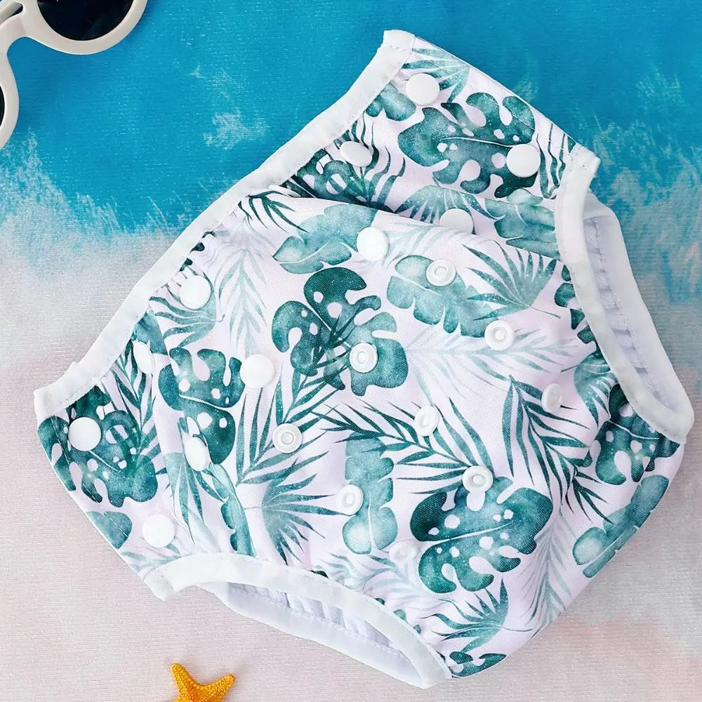 Reusable Swim Diaper – Adjustable Snap Waterproof Baby Pants