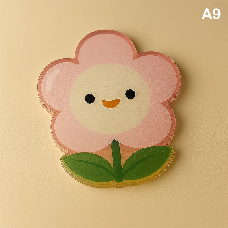 Cute Cartoon Acrylic Coaster | Heat-Resistant Table Protector