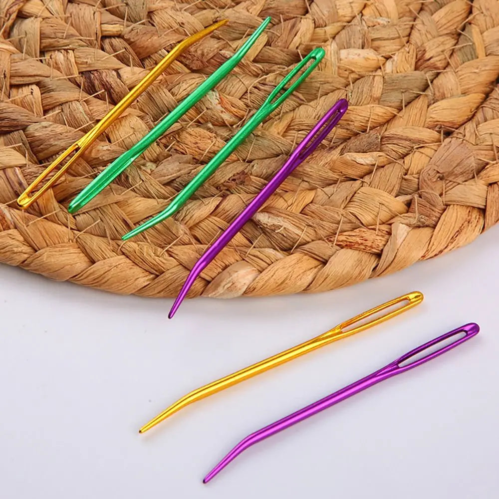 Bent Tip Big Eye Tapestry Needles – Aluminum Knitting Crochet