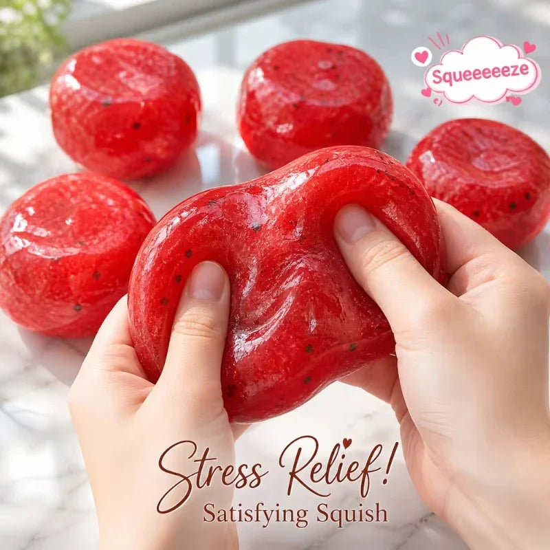 Watermelon Slushy Squishy Toy – Soft Slow Rebound Squeeze