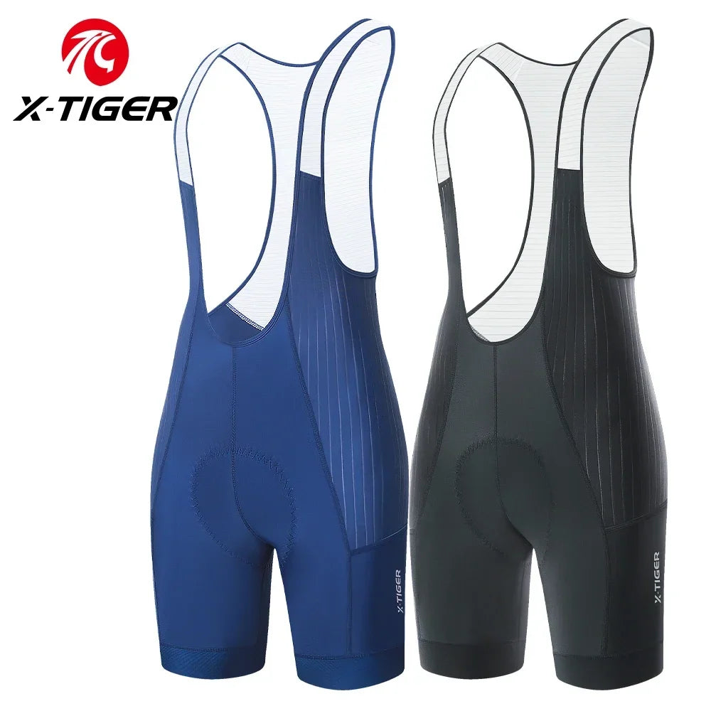 X-TIGER Men's Pro Cycling Bib Shorts | Foam Cushion, Lycra