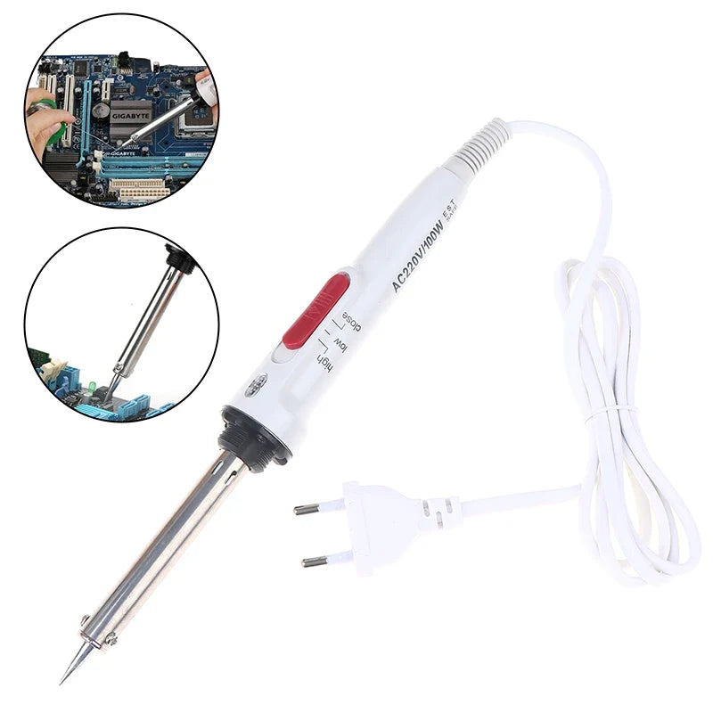 100W Electric Soldering Iron – Adjustable Temperature & Switch