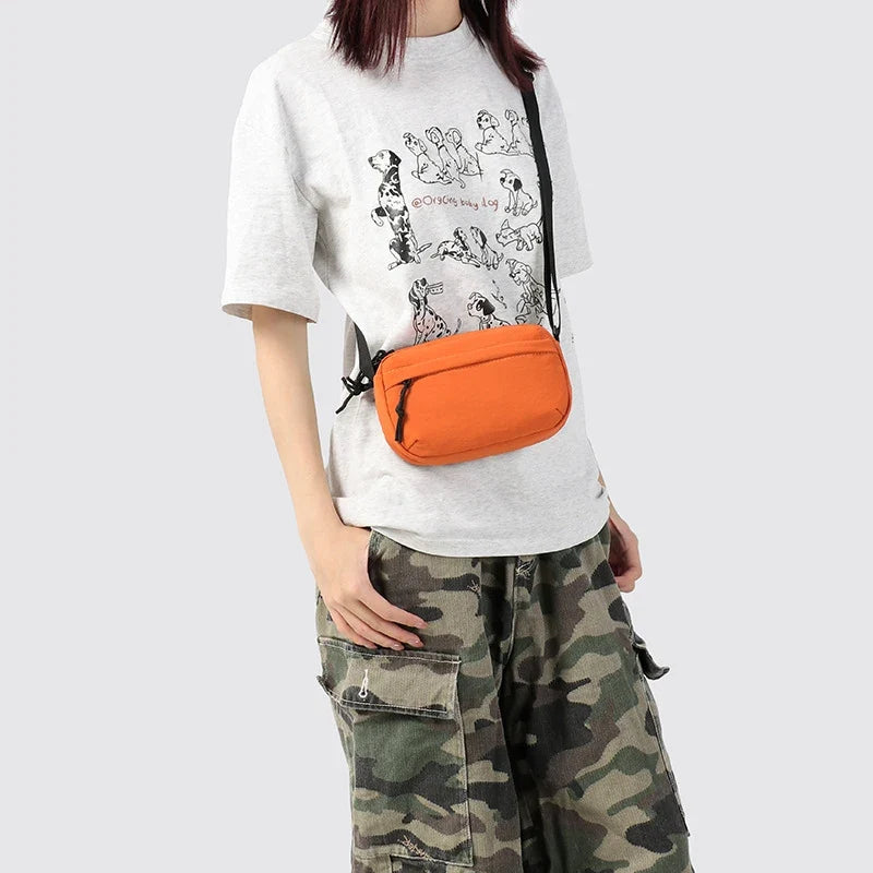 Small Nylon Crossbody Bag – Minimalist Lightweight Shoulder Bag