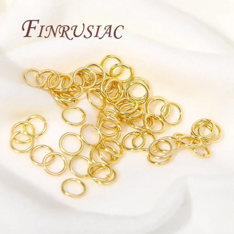 Gold Plated Open Jump Rings 3–8mm | DIY Jewelry Connectors
