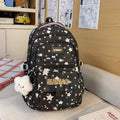 Star Print Large-Capacity School Backpack | Multi-Pocket Nylon