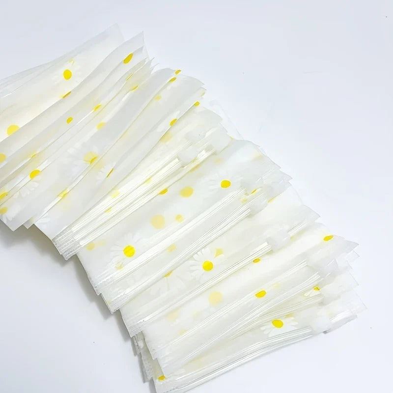 20PCS Daisy Zipper Bags – Reusable Dustproof Travel Storage