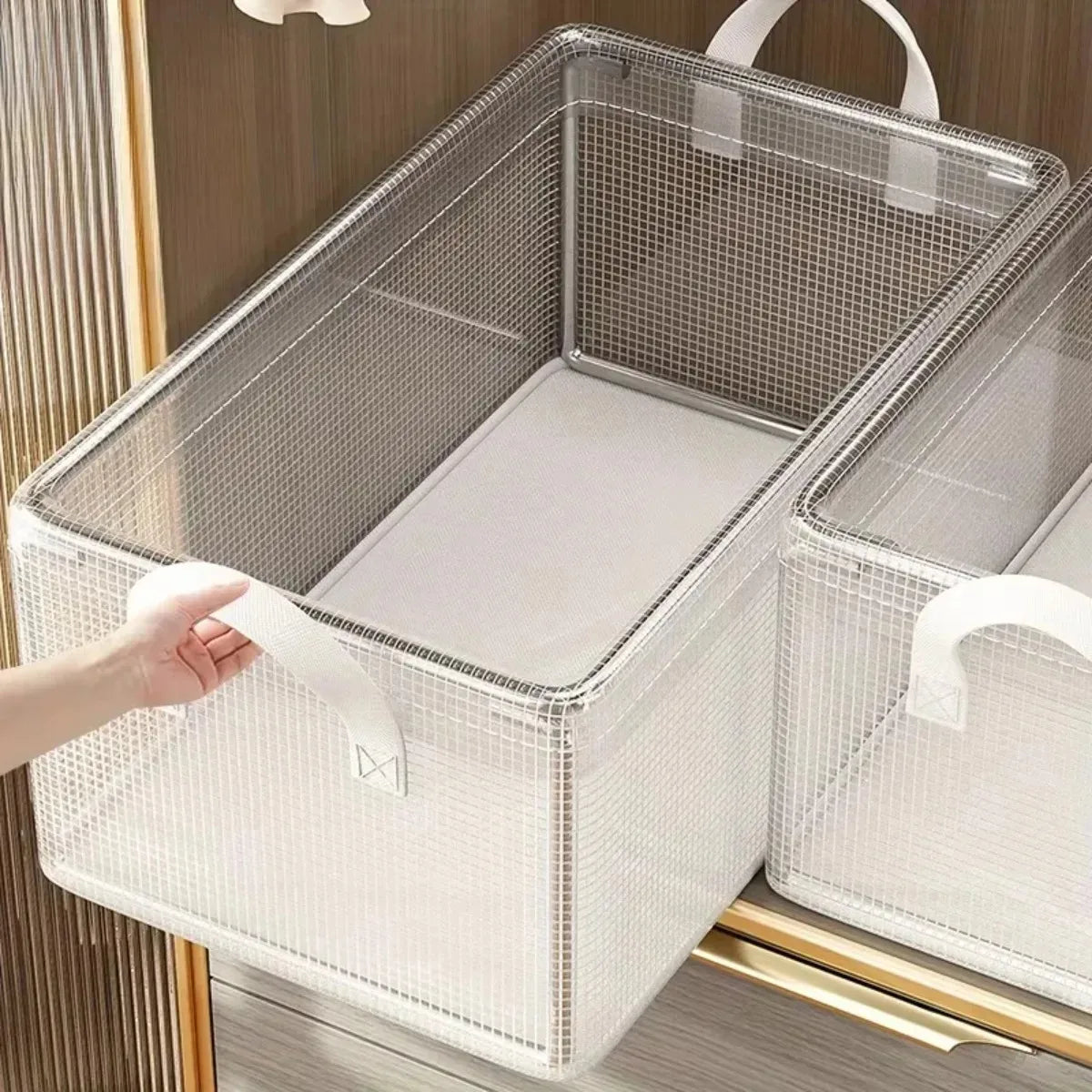 Waterproof PVC Clothes Storage Box with Steel Frame | Nixie