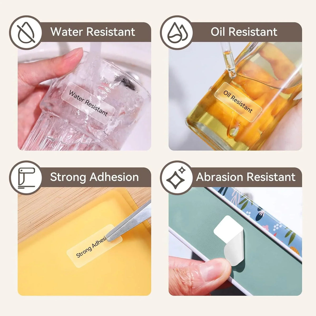 Niimbot Transparent Thermal Labels – D11 D110 D101 Waterproof