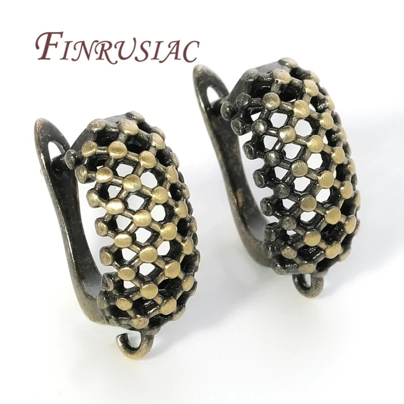 Antique Bronze Earring Hooks – Brass DIY Jewelry Making Findings