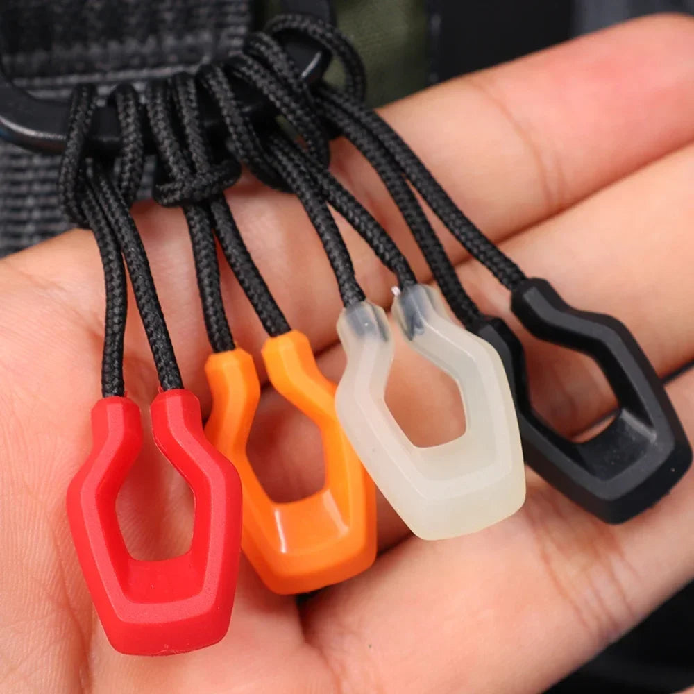 6Pcs Luminous Zipper Pullers for Backpack, Jacket & Tent