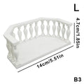 Miniature Dollhouse Balcony with Railing – European DIY Decor