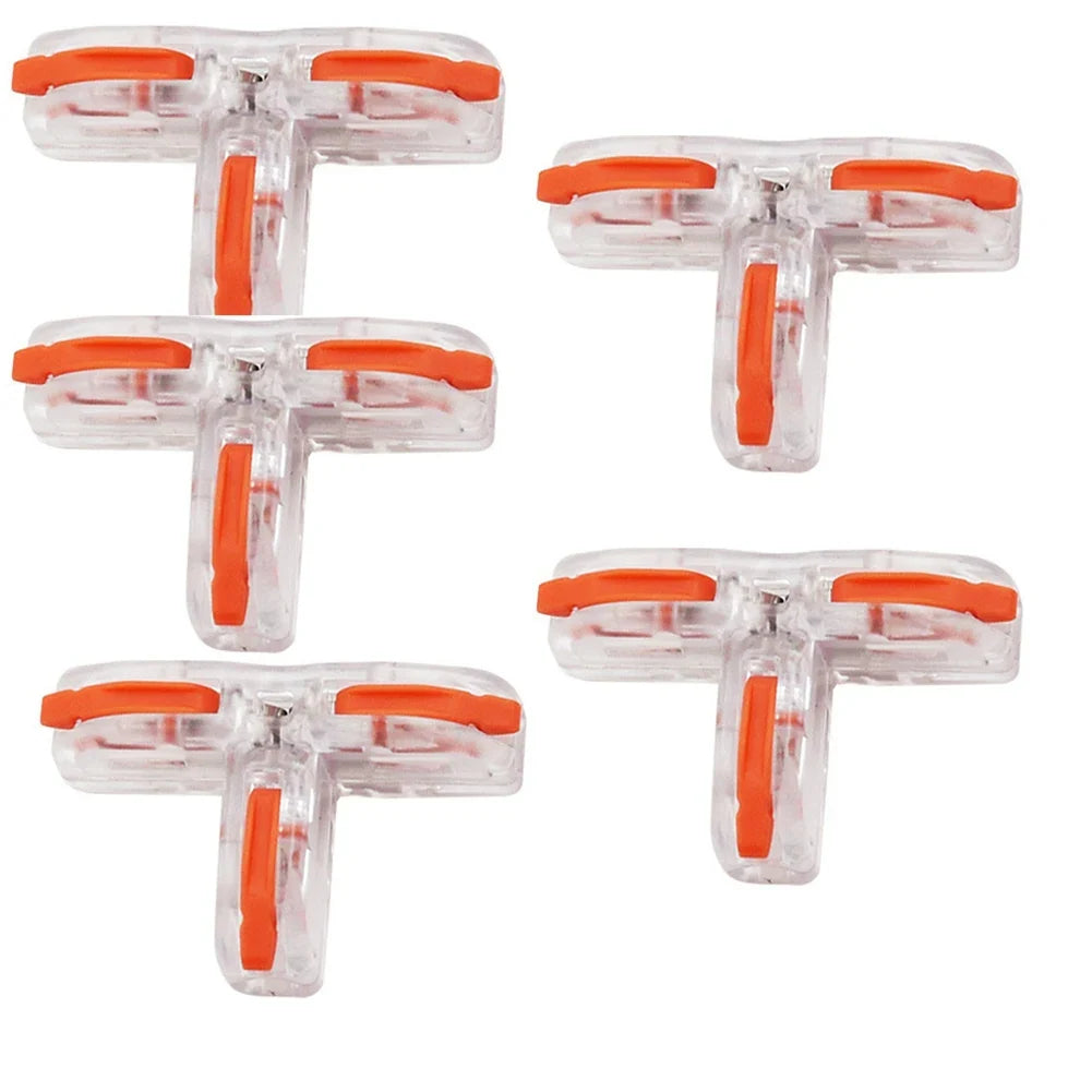 T-Type Wire Connector Terminal Block – 5 Pack | DAZZLEEX