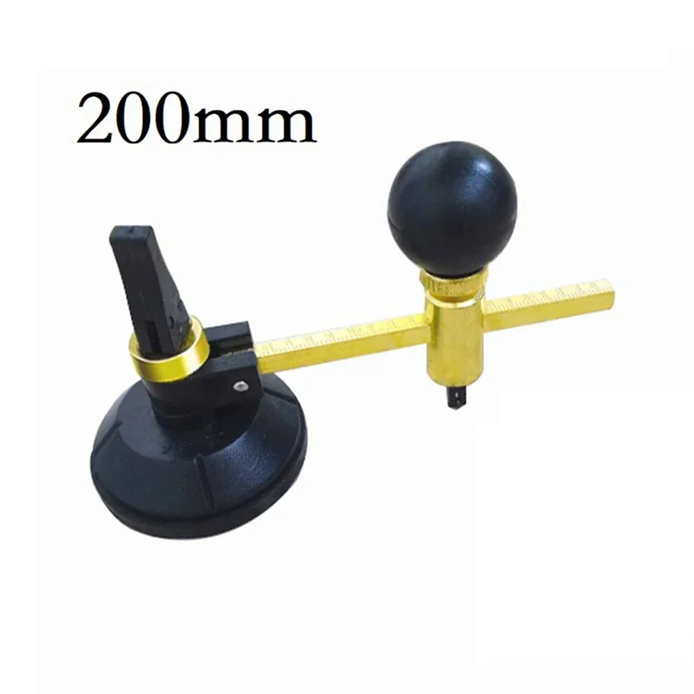 DAZZLEEX Circular Glass Cutter – Compass Type with Suction Cup