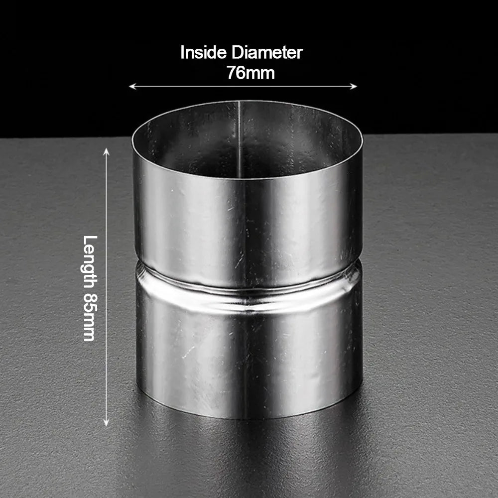 Stainless Steel Straight Pipe Joint Adapter 51mm–102mm