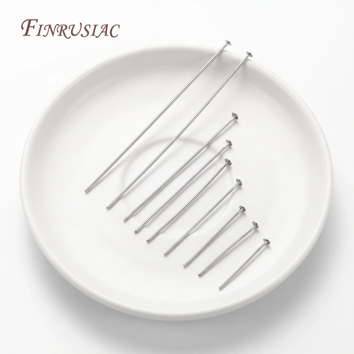 50Pcs 18K Gold Plated Flat Head Pins for DIY Jewelry Making